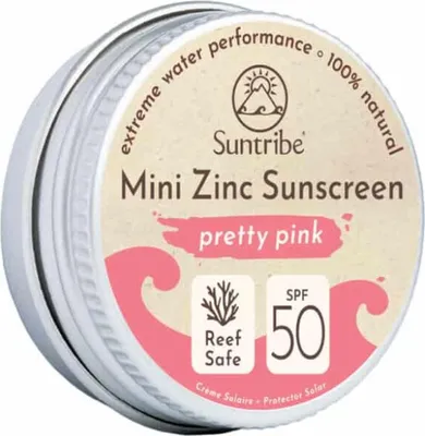 Produktbild von Suntribe Natürliche Zink-Sonnencreme SPF 50 Pretty Pink 15 g