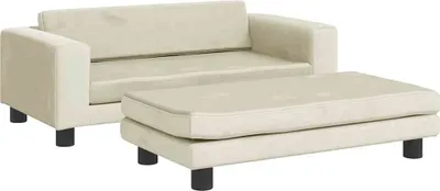 Obrázok produktu pre vidaXL Pelech pre psov s nadstavcom Cream 100x50x30 cm Velvet