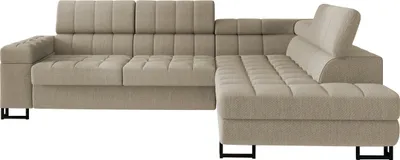 Produktbild von MIRJAN24 Ecksofa Laris, L-Form Polsterecke, Stilvoll Eckcouch mit Bettkasten und Schlaffunktion (Farbe: Matana 17, Seite: Rechts)