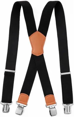 Produktbild von Verstellbare, elastische Hosenträger – X-Form, 3,8 cm breit – besonders robust für Herren