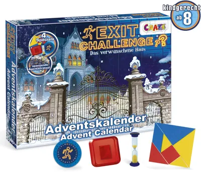 Produktbild von Craze Exit Challenge Das verwunschene Haus Adventskalender Ab 8 Jahre