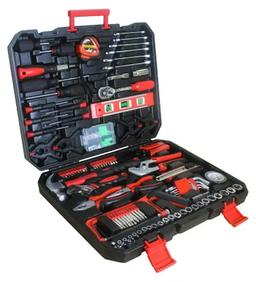 Produktbild von 238-teiliges Werkzeugset im schwarzen Werkzeugkasten – Handwerkzeugkoffer für Auto, Haushalt & Garage
