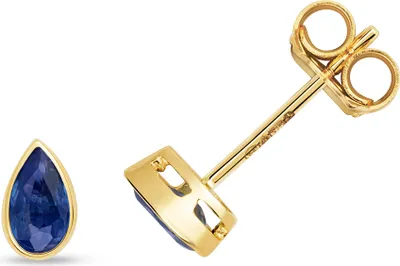 Produktbild von 9 Karat (375) Gold Damen - Paar Ohrstecker mit Saphir - 6mm*4mm; TRS31389KY