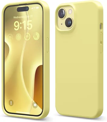 Obrázok produktu pre Elago Prémiové silikónové puzdro pre iPhone 15 žlté