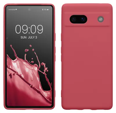 Produktbild von kwmobile Handyhülle für Google Pixel 7a Hülle - weiches Handy Silikon Case - Schutzhülle Cover - Dark Rose