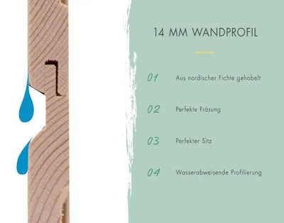 Produktbild von Gerätehaus Merseburg 3 14 mm terragrau inkl. 140 cm Anbau