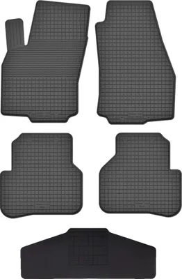 Produktbild von Gummi Fußmatten Set Für: Fiat Fiorino Iii (2007-2017) Gummimatten Schwarz
