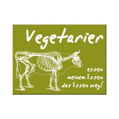 Produktbild von Nostalgic-Art - Magnet 6 x 8 cm - SMILE - Vegetarier