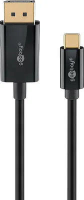 Produktbild von USB-C-auf-DisplayPort-Kabel, 2 m, schwarz