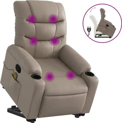 Zdjęcie produktu dla VidaXL 3206612, Sztuczna skóra, Cappuccino, Pianka, 110 kg, 755 mm, 930 mm