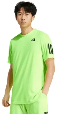 Produktbild von Adidas Club T-Shirt mit 3 Streifen, Limettengrün