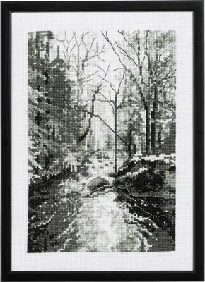 Immagine prodotto di Permin ricamo a punto croce "Foresta", schema contato, 21x29cm, 92-9727