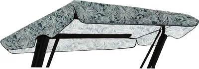 Produktbild von Universal Sonnendach für Hollywoodschaukel Dach-Plane für Garten-Schaukel Dachplane Ersatzdach (Blume - grün)
