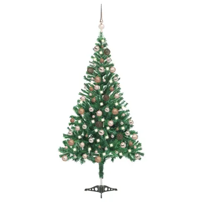 Produktbild von Maison Exclusive - Künstlicher Weihnachtsbaum Beleuchtung Kugeln 120cm 230 Zweige