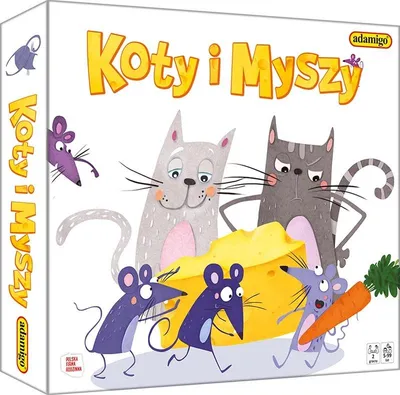 Produktbild von Brettspiel Koty i myszy – Strategisches Katz-und-Maus-Spiel um die Speisekammer