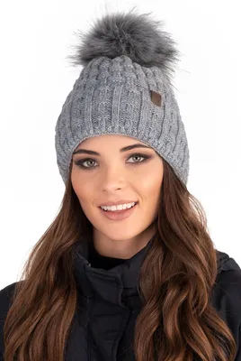 Produktbild von Vivisence Wintermütze mit Bommel Damen Universalgröße - Warm für Winter und Herbst Elegant Bommelmütze Kopfbedeckung frauen Klassisch mütze - Hellgrau