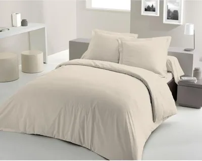 Image de LOVELY HOME DECKENSET - 220 x 240 cm - 100% BAUMWOLLE - CREMEBEIGE