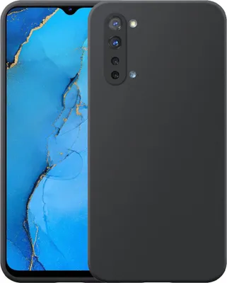 Zdjęcie produktu dla Etui na telefon Oppo Reno 3 5G czarne, elastyczne etui z silikonu TPU - elastyczne etui na tylną obudowę z silikonu TPU - czarne - Smartphonics