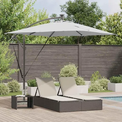 Obrázok produktu pre Maison Exclusive – Slnečník, farba piesok, 249 x 249 x 250 cm, materiál: polyester a hliník