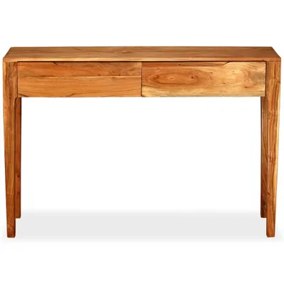 Image de vidaXL Table console en bois massif 118 x 30 x 80 cm