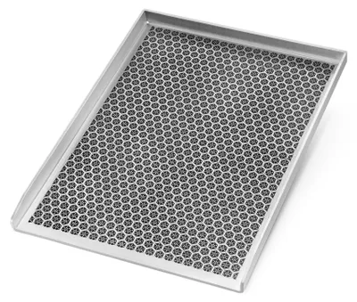 Image de Plaque de grill en acier inoxydable avec structure en nid d'abeille
