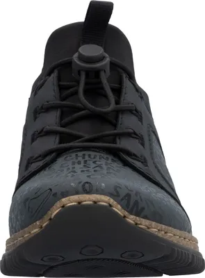 Produktbild von Rieker Damen Sneaker Halbschuh Stretchschaft trendiges Design N3295, Größe:39 EU, Farbe:Blau