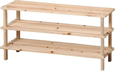 Image de KESPER Rangement pour chaussures avec trois étagères, 77 x 40 x 26 cm, clair KESPER 69723