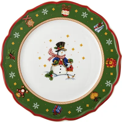 Produktbild von Teller flach 33 cm - Hutschenreuther Happy Wintertime Green - 02488-727472-10873