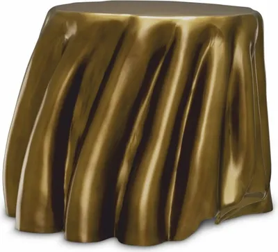 Produktbild von Casa Padrino Luxus Aluminium Beistelltisch Vintage Messing 65 x 57 x H. 45,5 cm - Luxus Möbel