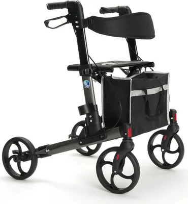 Produktbild von FabaCare Rollator Quava, Leichtgewichtrollator, faltbar, Carbon-Grau