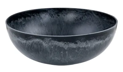 Produktbild von Schüssel Rund Ø25cm Schwarz Grau Schale Dekoschale Dunkelgrau Tischdeko Aufbewahrung Dekoration