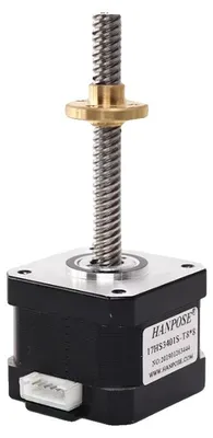 Produktbild von Schrittmotor, 1,8 Grad Schrittwinkel, 2800 g.cm Haltemoment, 17HS3401S-T8x8-300MM