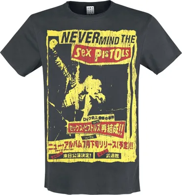 Produktbild von Pistols T-Shirt Herren Amplified Collection - Never Mind charcoal XL