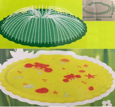 Produktbild von Planschbecken + Wassersprenger für Kinder in gelb