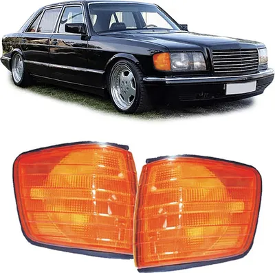 Produktbild von Blinker Orange Paar Links Rechts für Mercedes S Klasse W126 79-91