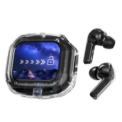 Produktbild von kopfhörer mit display, Kabellose Ohrhörer, tragbare Ohrhörer, Geräuschunterdrückung, multifunktionaler LED-Touchscreen, Hi-Fi-Stereo-Sound,ergonomisch