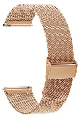 Produktbild von Uhrenarmband 20 mm, 22 mm - Edelstahl-Mesh - Verstellbar - Schnellwechselarmband für Smartwatches