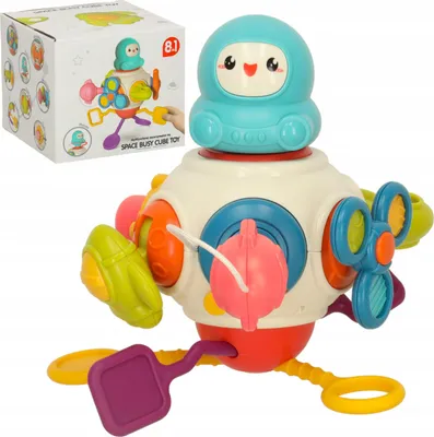 Obrázok produktu pre interaktívna senzorická učebná kocka 8 v 1 pre deti od 18 mesiacov 688-76