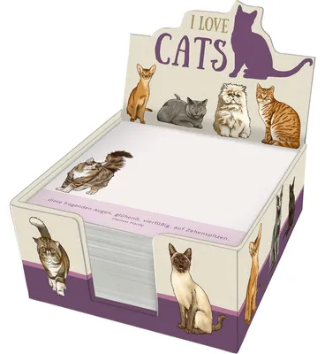 Immagine prodotto di Zettelkästchen - I love cats