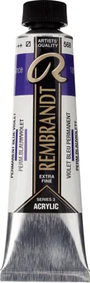 Produktbild von Rembrandt Acrylfarbe Tube 40 ml Permanentblauviolett 568