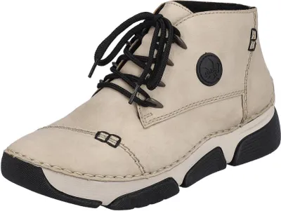 Produktbild von Rieker Damen Stiefelette sportlich High Top Sneaker 45902, Größe:42 EU, Farbe:Beige