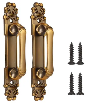 Immagine prodotto di Maniglie vintage in metallo, set da 2, stile retrò, distanza tra i fori: 103 mm