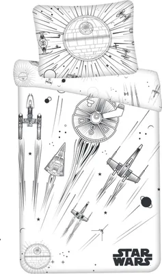 Produktbild von JERRY FABRICS Obliečky Star Wars Death star svietiace  Bavlna, 140/200, 70/90 cm
