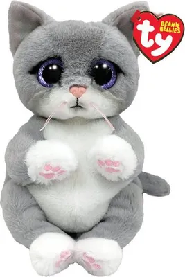 Image de Ty Beanie Bellies Knuffel Kat Morgan 24 Cm