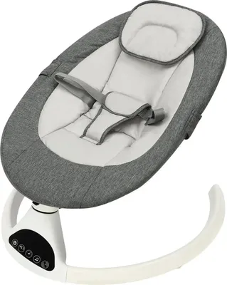 Produktbild von Elektrische Babyschaukel, Wippe/Wiege mit Bluetooth-Musik, dunkelgrau