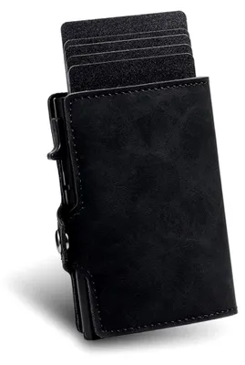 Produktbild von Geldbeutel Herren, Slim Wallet, Kartenetui, RFID Schutz, Münzfach, Portmonee Herren, Geldbörse Herren, Kartenhülle, Ausweishülle, Visitenkartenetui