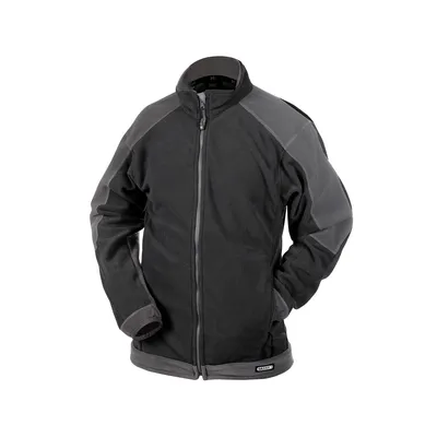 Produktbild von DASSY® Kazan Zweifarbige Fleecejacke SCHWARZ/ZEMENTGRAU Gr.S Länge: STANDARD