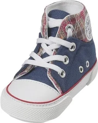 Produktbild von Playshoes Jungen Unisex Kinder Canvas Babyschuhe Krabbelschuhe, Jeansblau, 20 EU