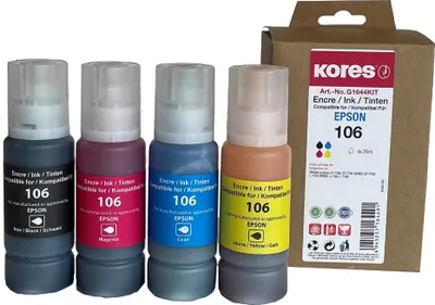 Produktbild von Kores Multi-Pack Tintenflasche G1642KIT ersetzt EPSON 102