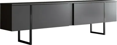 Produktbild von Abishia - TV-Ständer, 180x30x50h cm, Antrazit Schwarz, ein Regal